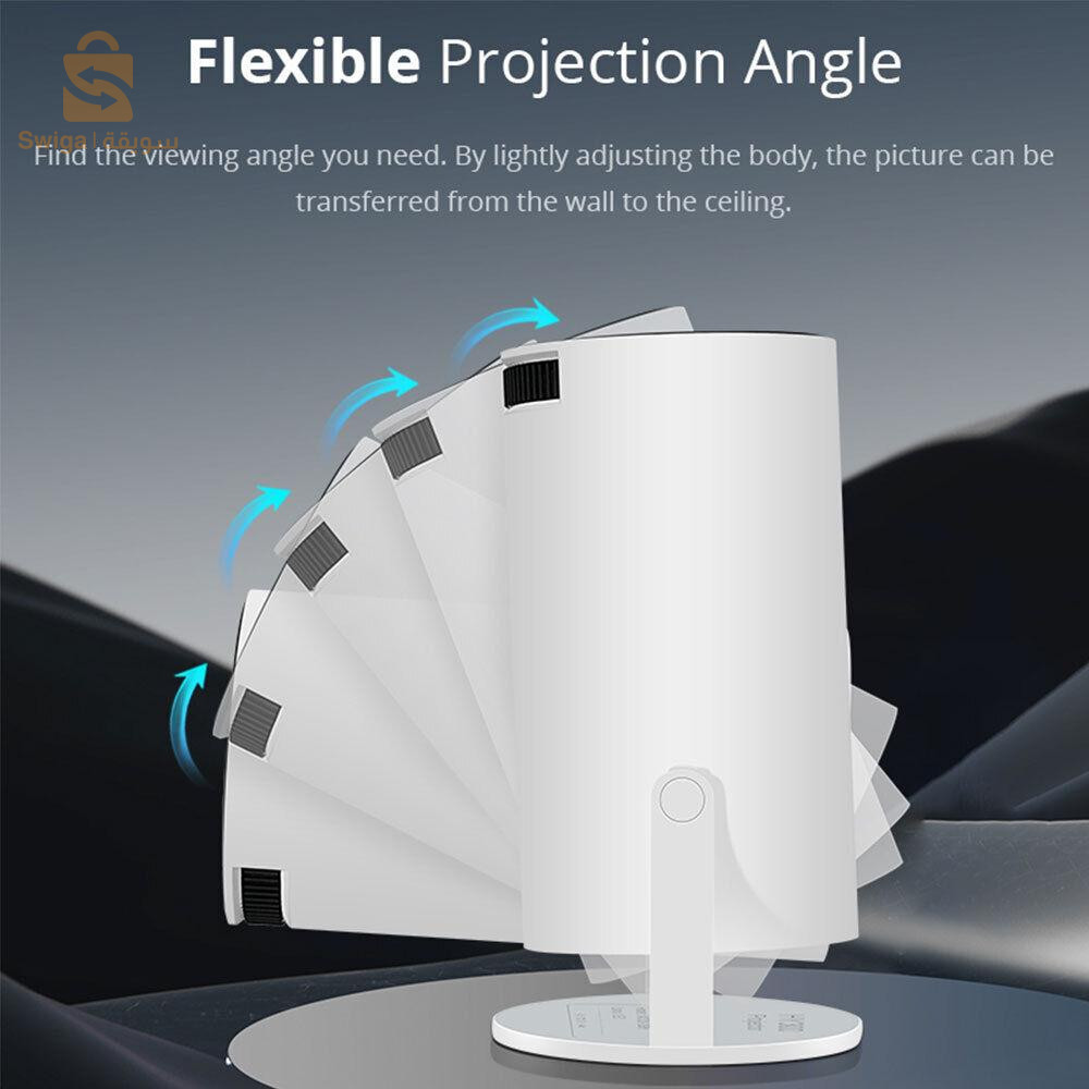 HY300 Mini Projector 4K Android 11.0 Wifi 6 Bleutooth 5.0  Home Cinéma 1280 P