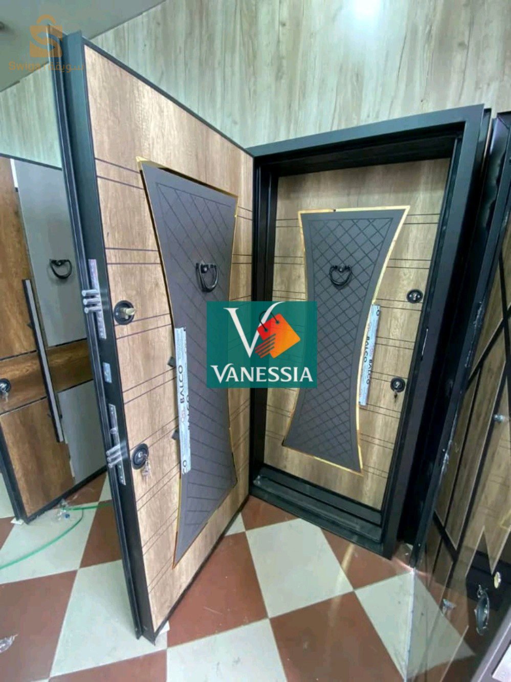 Porte d'entrée turque double face