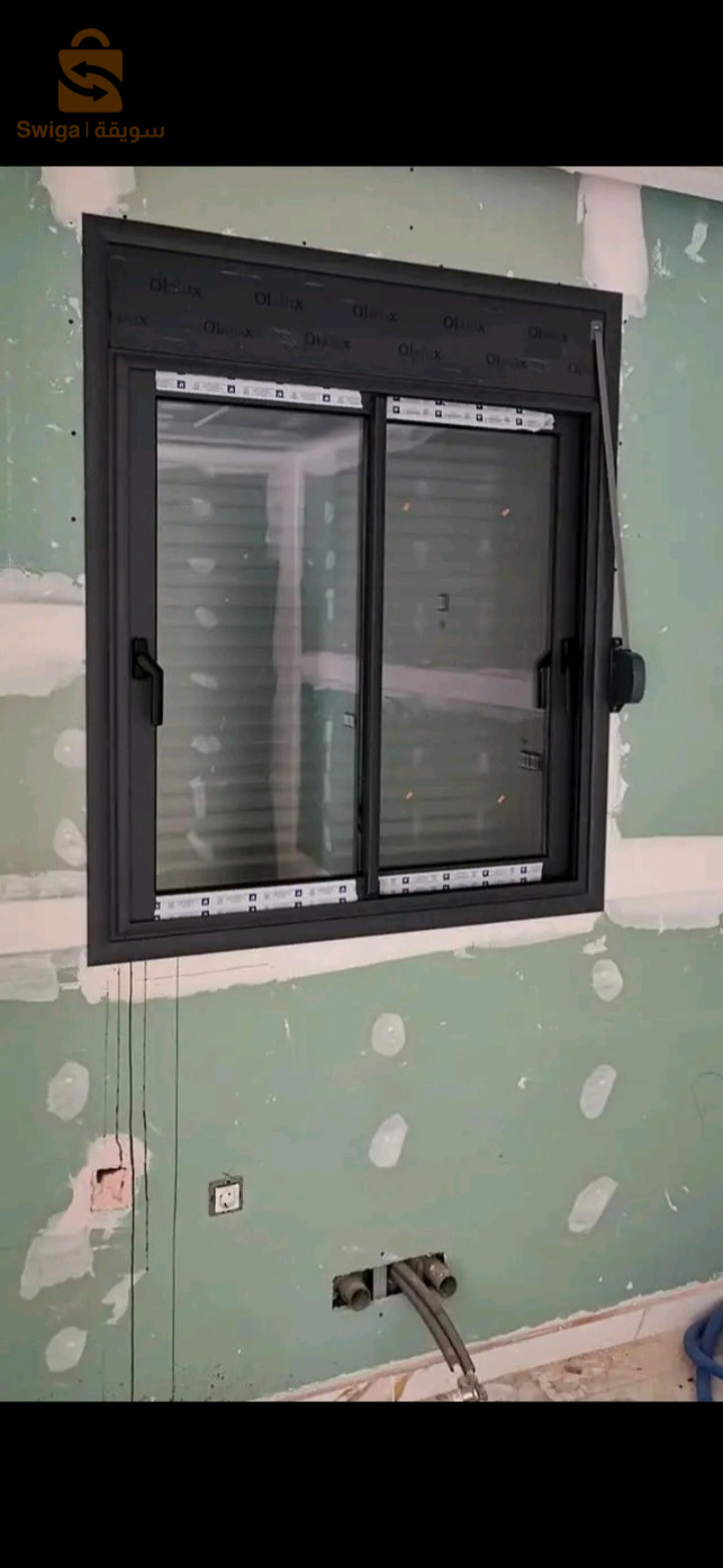 ALUMINIUM &PVC أبواب ونوافذ حسب المقاس جوده عاليه توصيل وتركيب متوفر