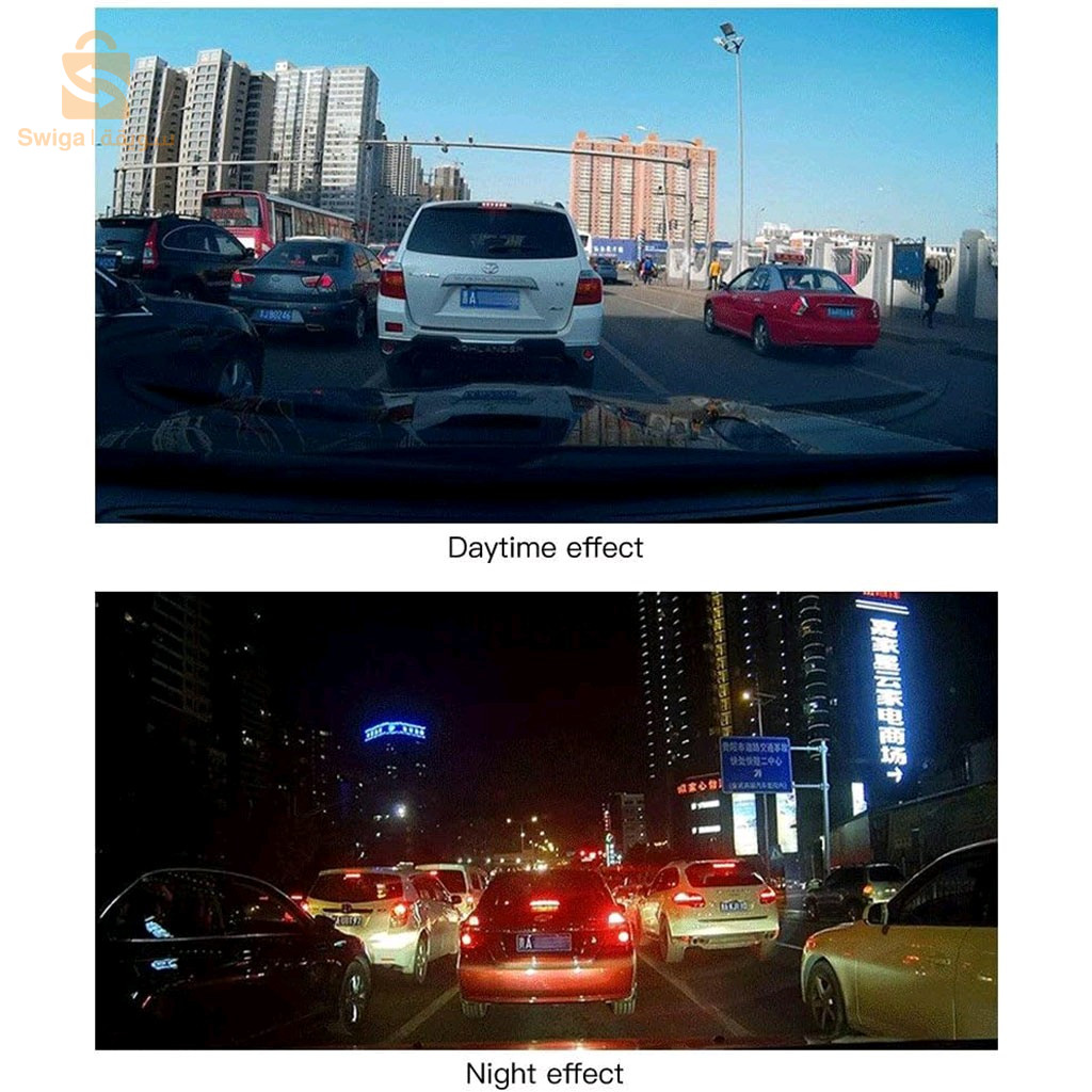 Rétroviseur et Caméra de voiture avant arrière FHD 1080P 4.3P