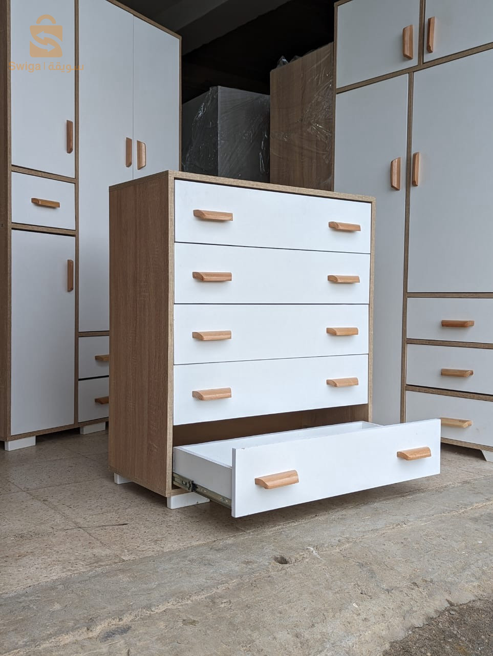 commode de chambre 5 tiroirs