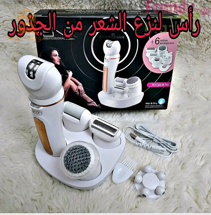 ماكينة إزالة الشعر إنزو بروفيشنال + 6 إضافات ENZO PROFESSIONAL Epilateur +6 Extra En3165