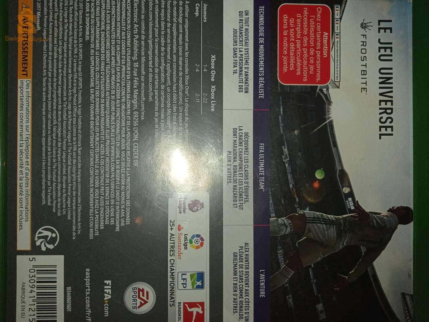 kany call oF duTTy world oF war o Kayn need For speed o Kyn FIFA 18 TA3 Xbox one O loKHrin TA3 Xbox 360 F l'origine TA3 Xbox onE 2000