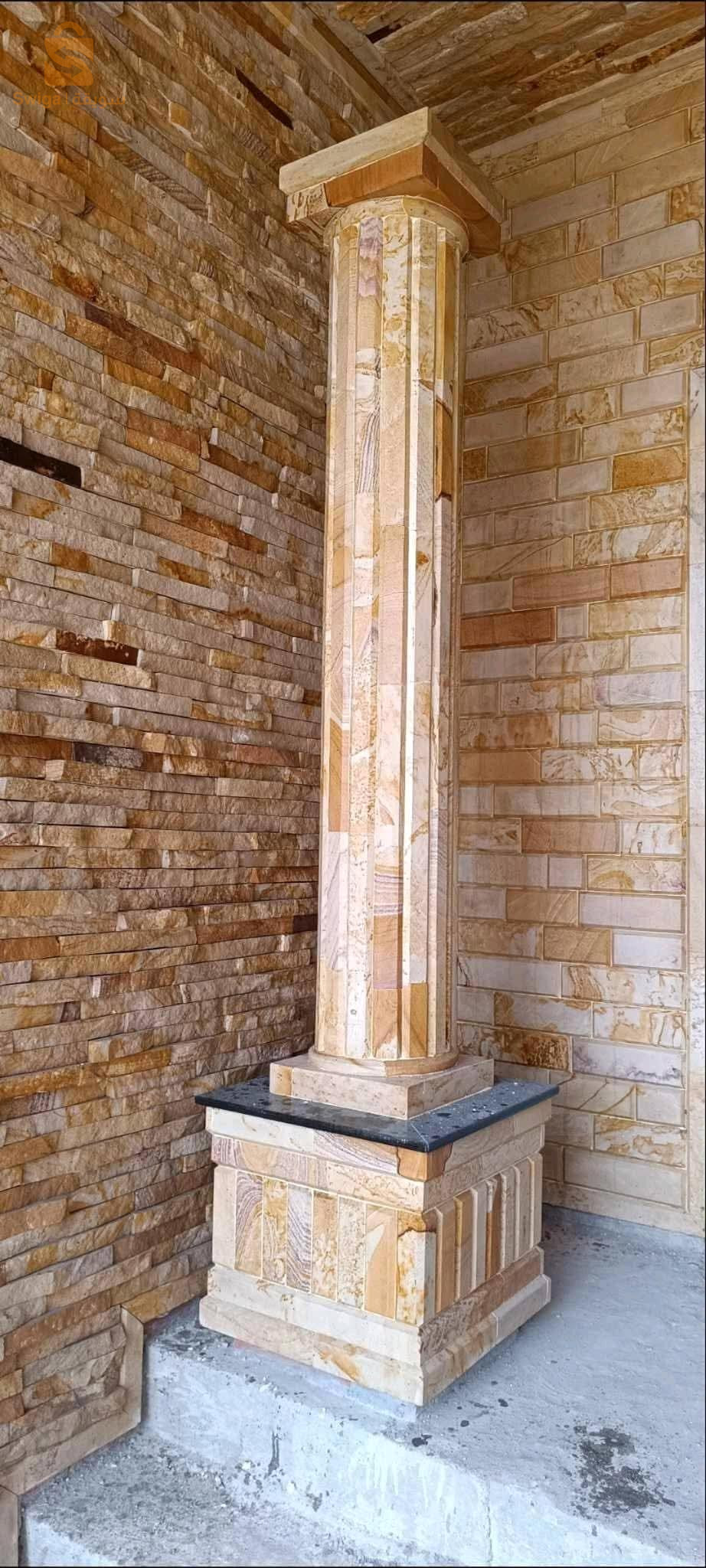 تزين واجهات المنازل بالحجر الطبيعي