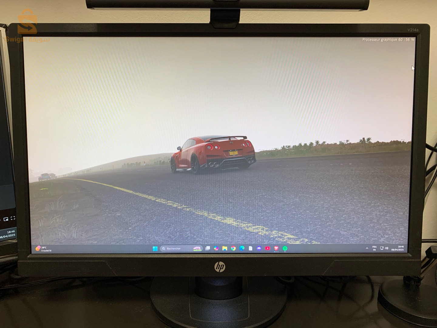 hp v213a 75Hz aucun problème avec boite