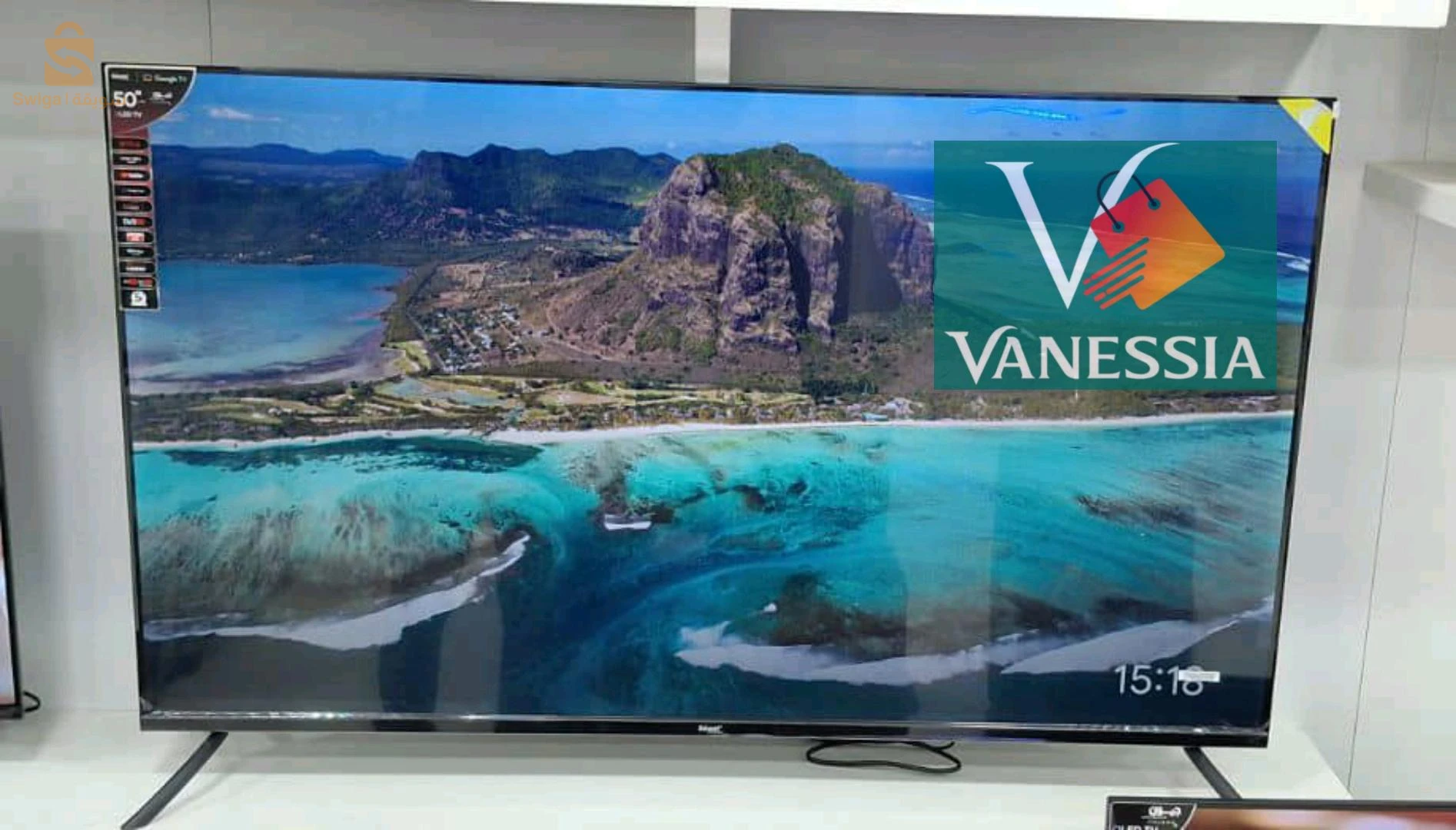 Téléviseur 50" DLED Google TV 4k Framless 2G Ram 8G stockage ✅50 "✅Qualité 4K UHD.✅Frameless design.✅8G stockage+2G RAM✅Contrôle vocal.✅Dolbi audio.✅Accès rapide à vos applications.✅5 ans garantie .