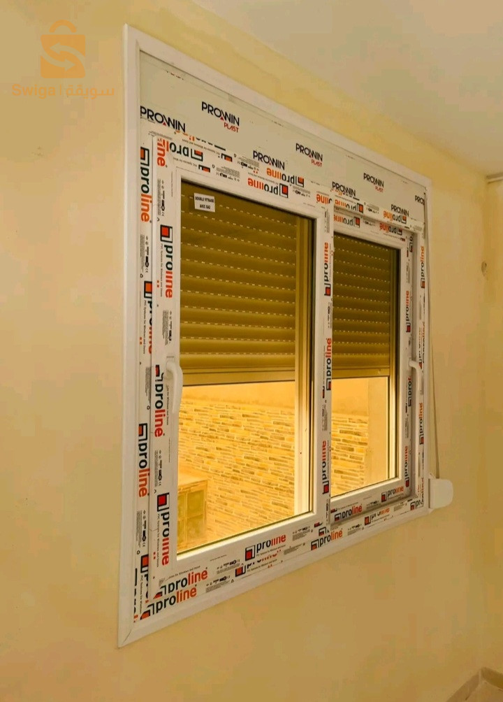 ALUMINIUM &PVC أبواب ونوافذ حسب المقاس جوده عاليه توصيل وتركيب متوفر