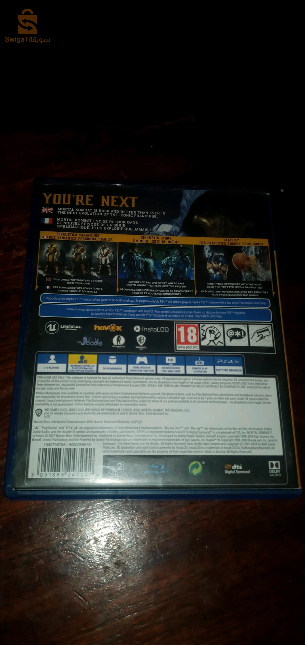 cd ps 4 MORTAL KOMBAT 11
