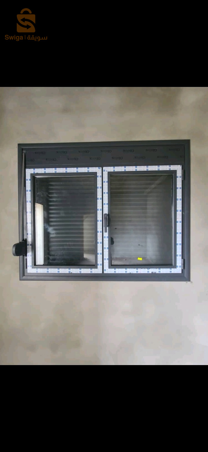 ALUMINIUM &PVC أبواب ونوافذ حسب المقاس جوده عاليه توصيل وتركيب متوفر