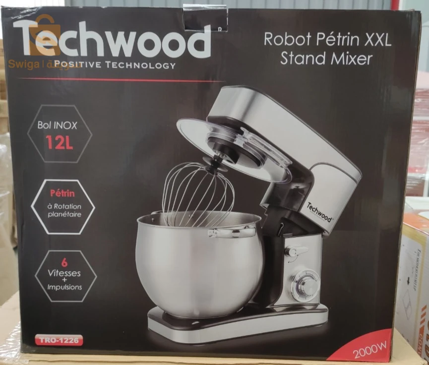 Techwood Robot Pétrin Professionel 12L 2000W  TRO-1226