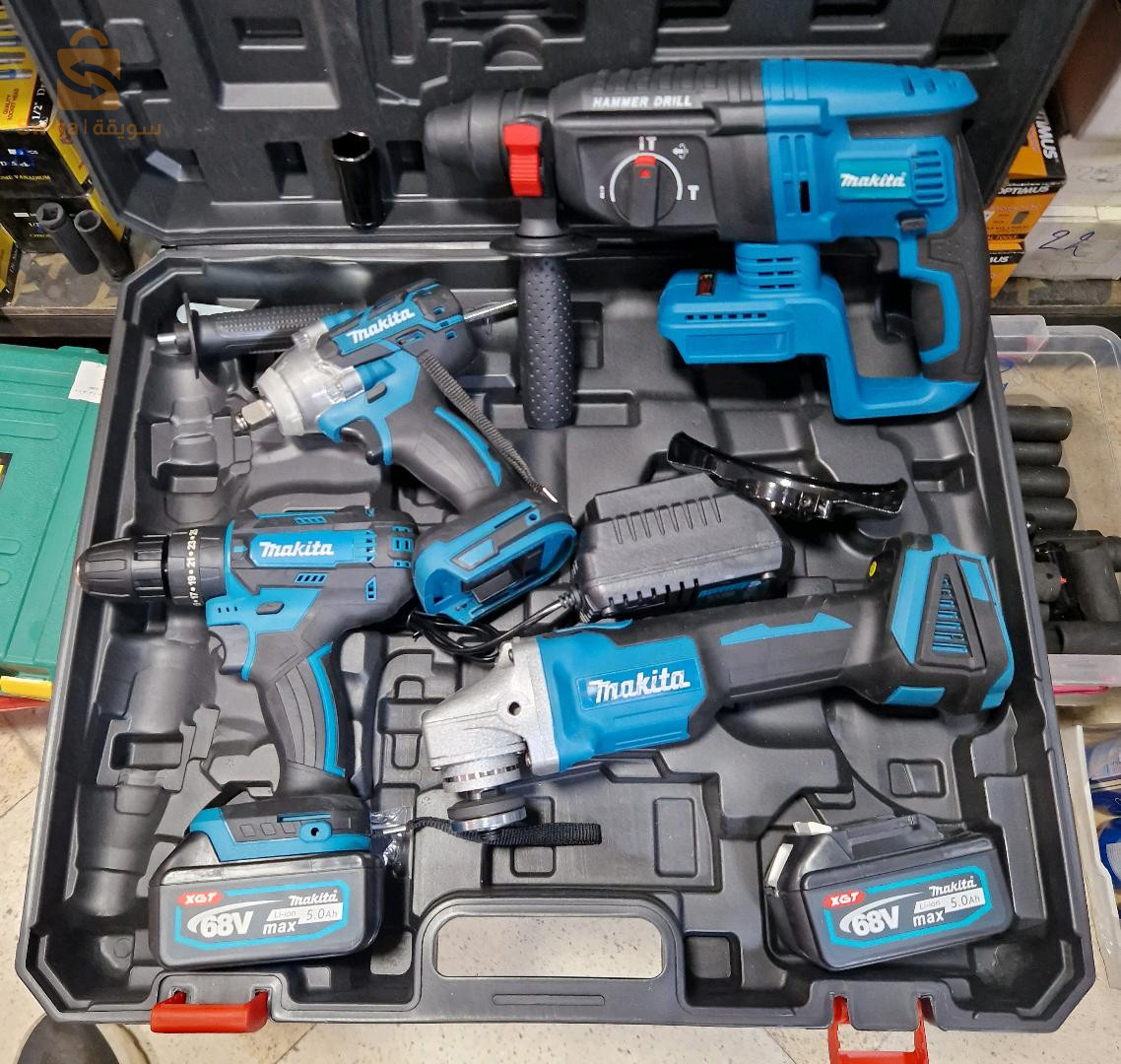 Kit Makita 4 articles  حقيبة أدوات ماكيتا 4 في 1 –