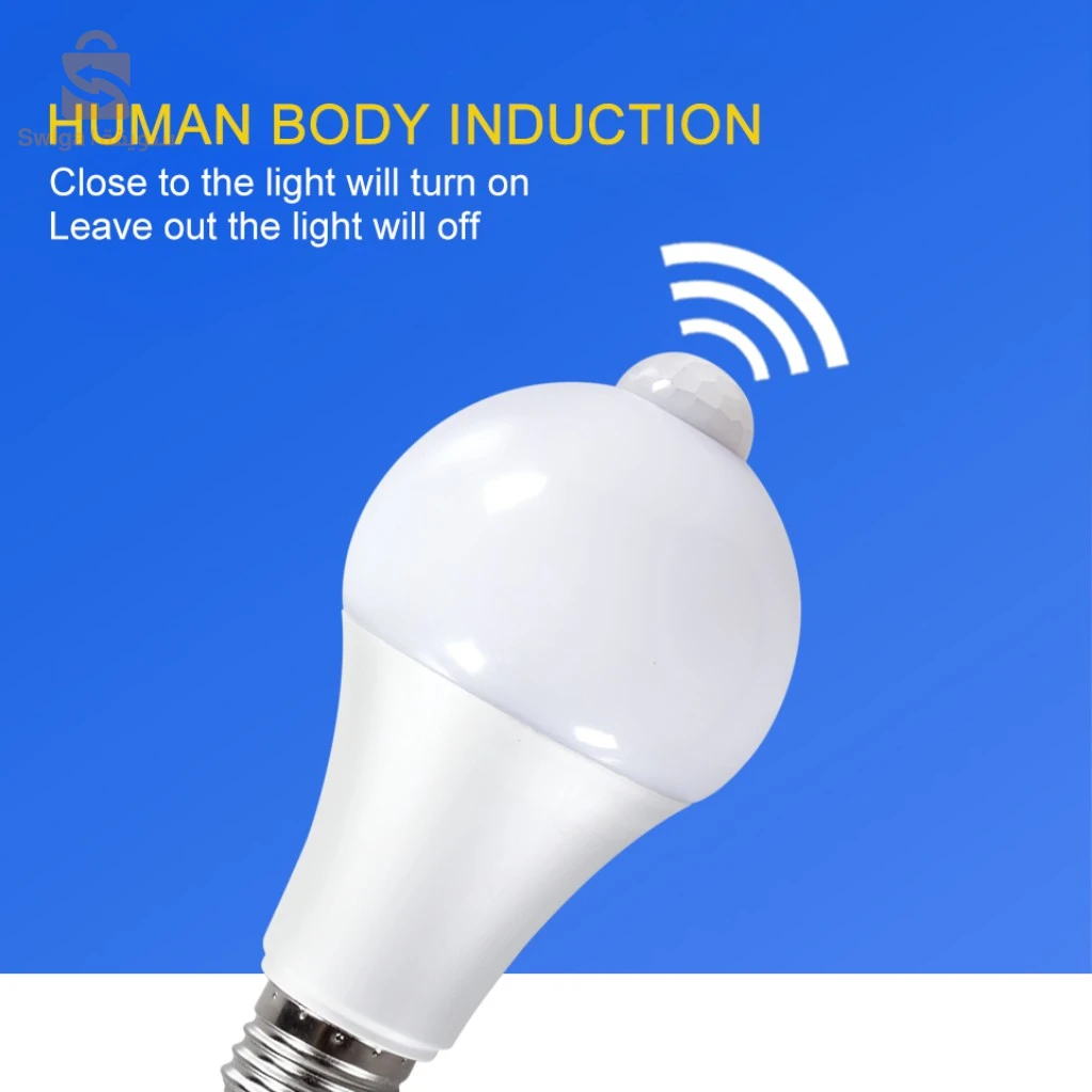AC220V 20W E27 LED capteur de mouvement
ampoule lampe à LED PIR capteur lumière
marche/arrêt automatique LED veilleuse
pour éclairage de stationnement à la maison
AC85V-265V