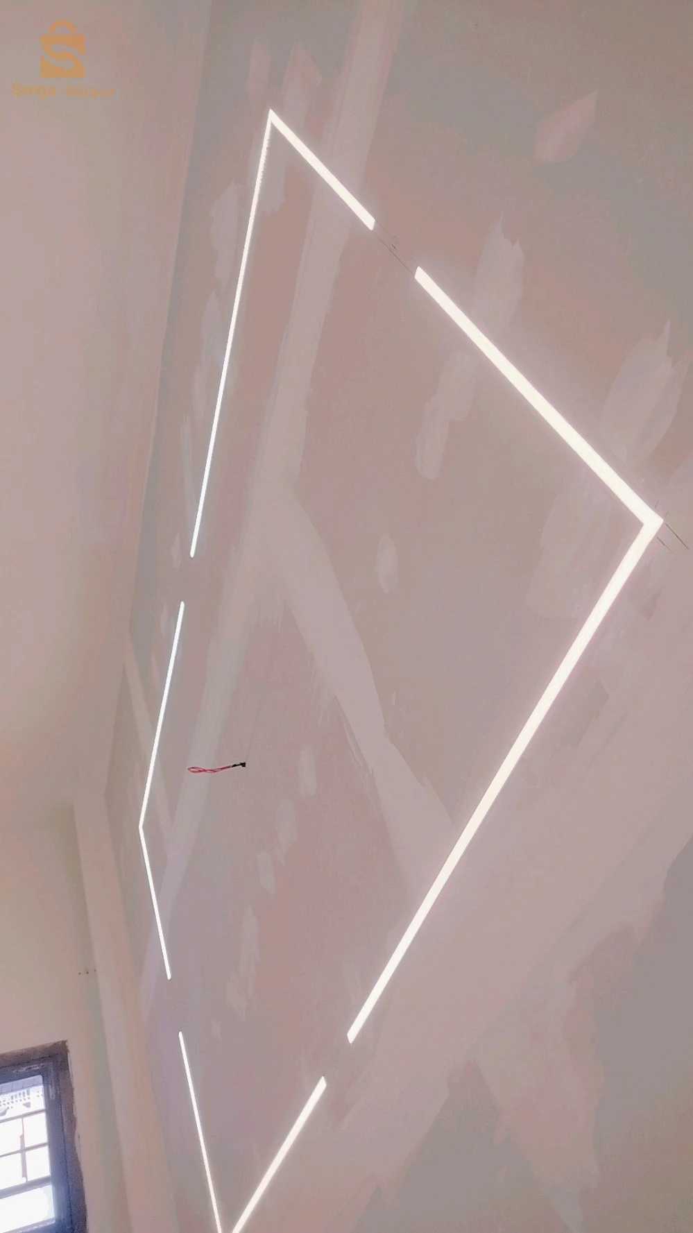 placoplâtre BA13 led profil pvc et demontabe