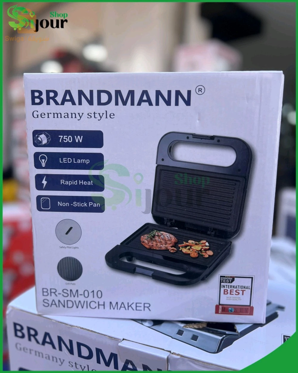 جهاز صانع السندويتشات من ماركة BRANDMANN، موديل BR-SM-010.