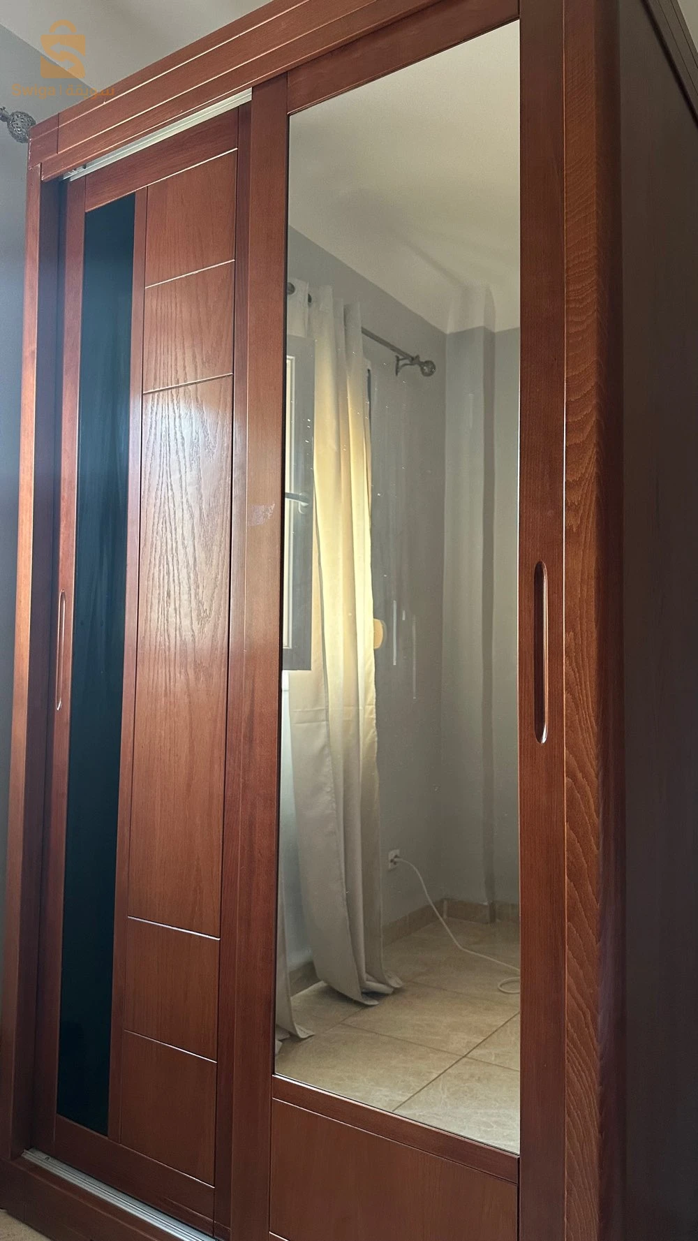 armoire 2 porte lissant bois hêtre