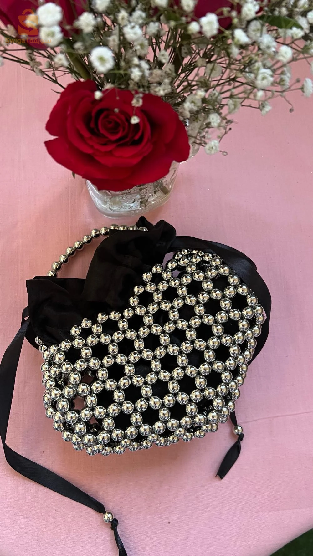 sac en perle حقيبة يد بالخرز