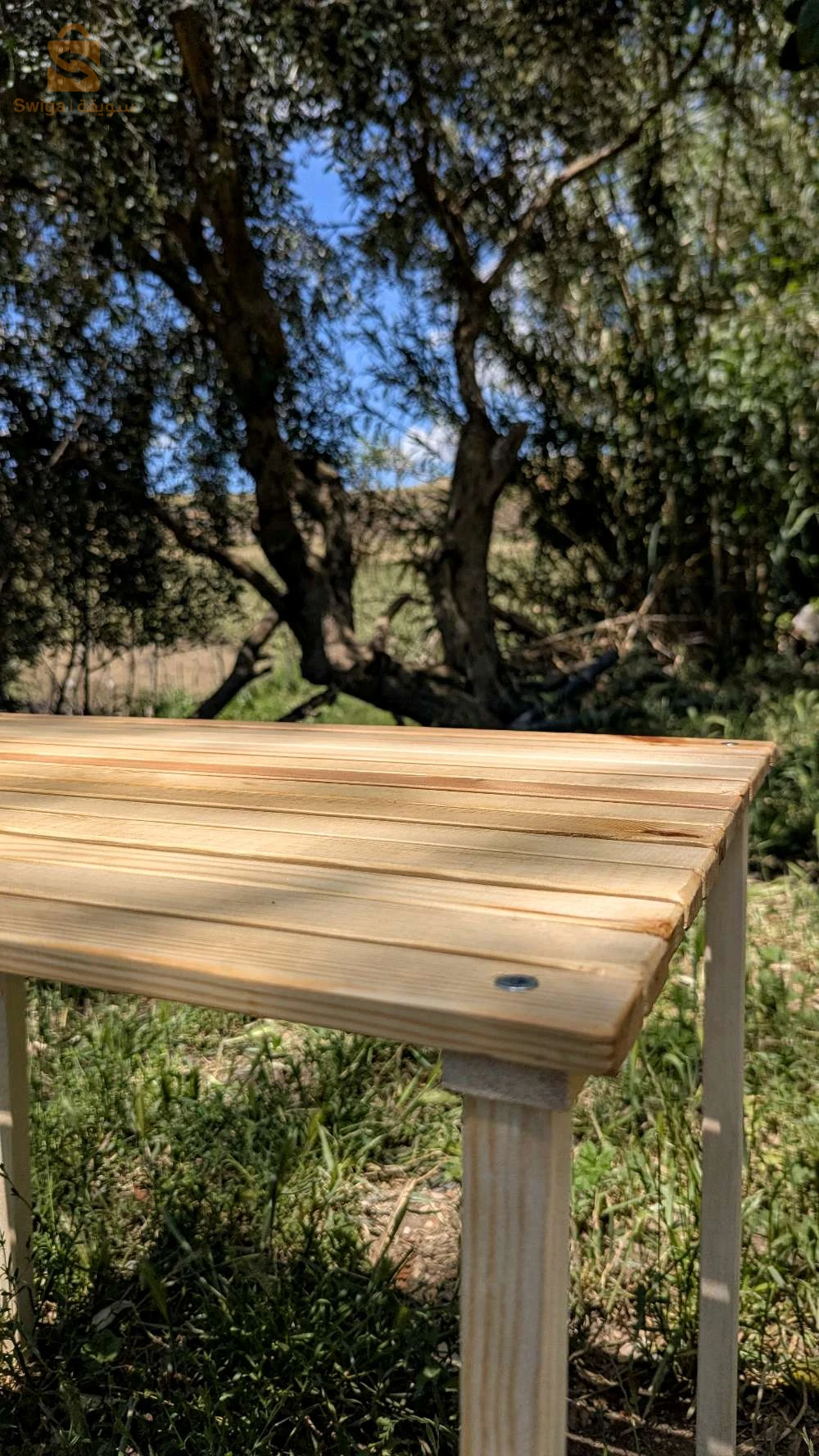 طاولة خشبية قابلة للطي  Table pliante