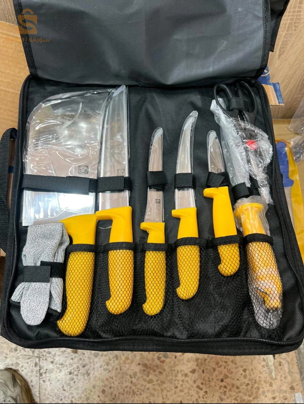 طقم سكاكين احترافي مع حقيبة تخزين – شاقوة💥💥