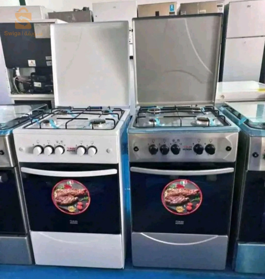 متوفر في اللون الأبيض
Cuisinier BLEU MONDE 
Type d’installation : Pose libre
Dimension : 50 Cm
Couleur :  INOX
Nombre de Feux : 4
Porte casserolles/Bruleur : Emaillé
Type de commande : Mécanique
Sécurité avec thermocouple Four : Oui
Porte à double vitrages : Oui
Porte tehrmos : Fermé
Dimensions ( L*H*P)  : 500×500×830