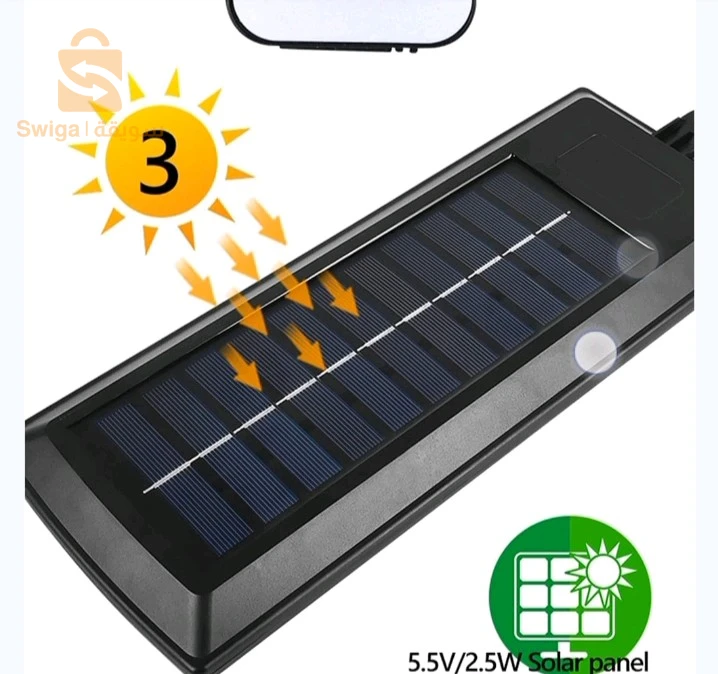 Lampadaire solaire étanche IP67 avec télécommande – مصباح خارجي
