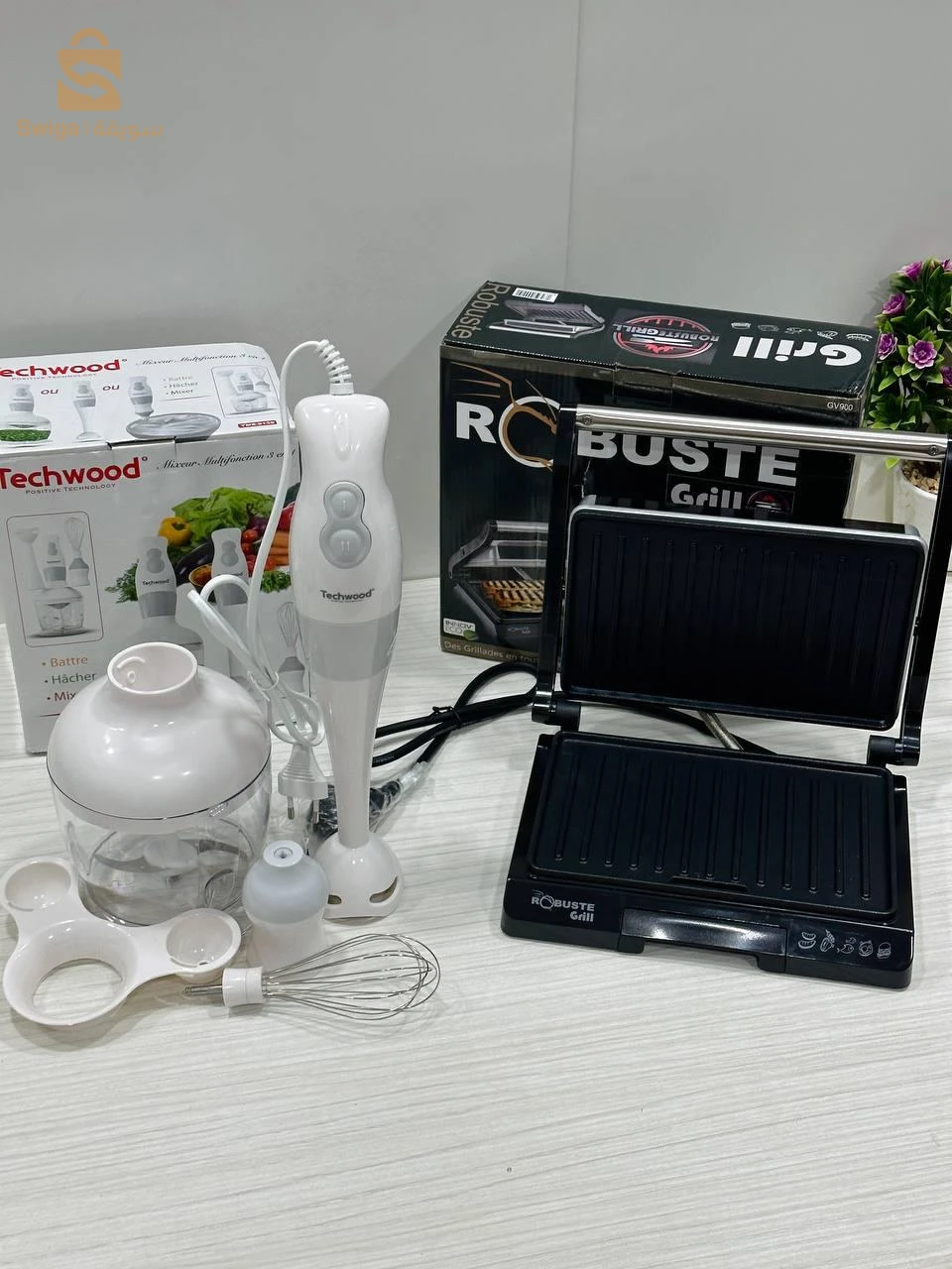 Pack RAMADAN 2 mixeur techwood 3 in 1 panineuse robuste