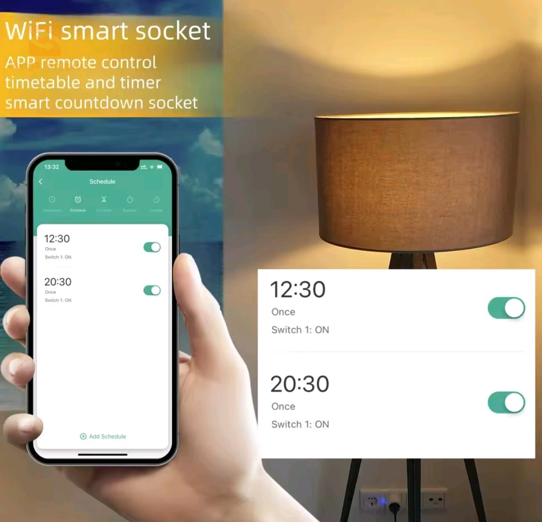 مقبس ذكي التحكم عن بعد باستعمال الويفي
WiFi smart plug 16A
Prise auto control