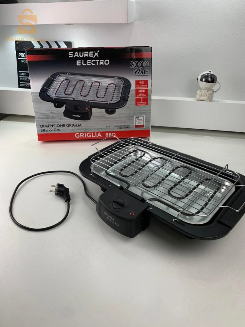 Saurex Barbecue électrique de table 2000W – شواية كهربائية محمولة
