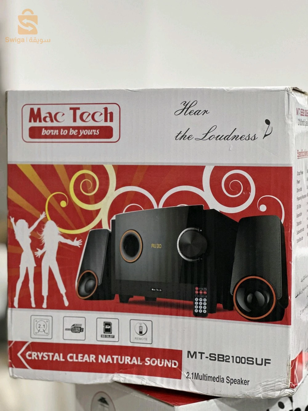 مكبر الصوت Mac Tech multi media speaker system perfect sound MT-SB2125UF