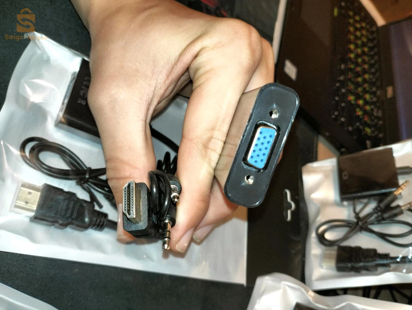 Adaptateur HDMI to VGA 🥶💥 سبعينالف برك 😱✅