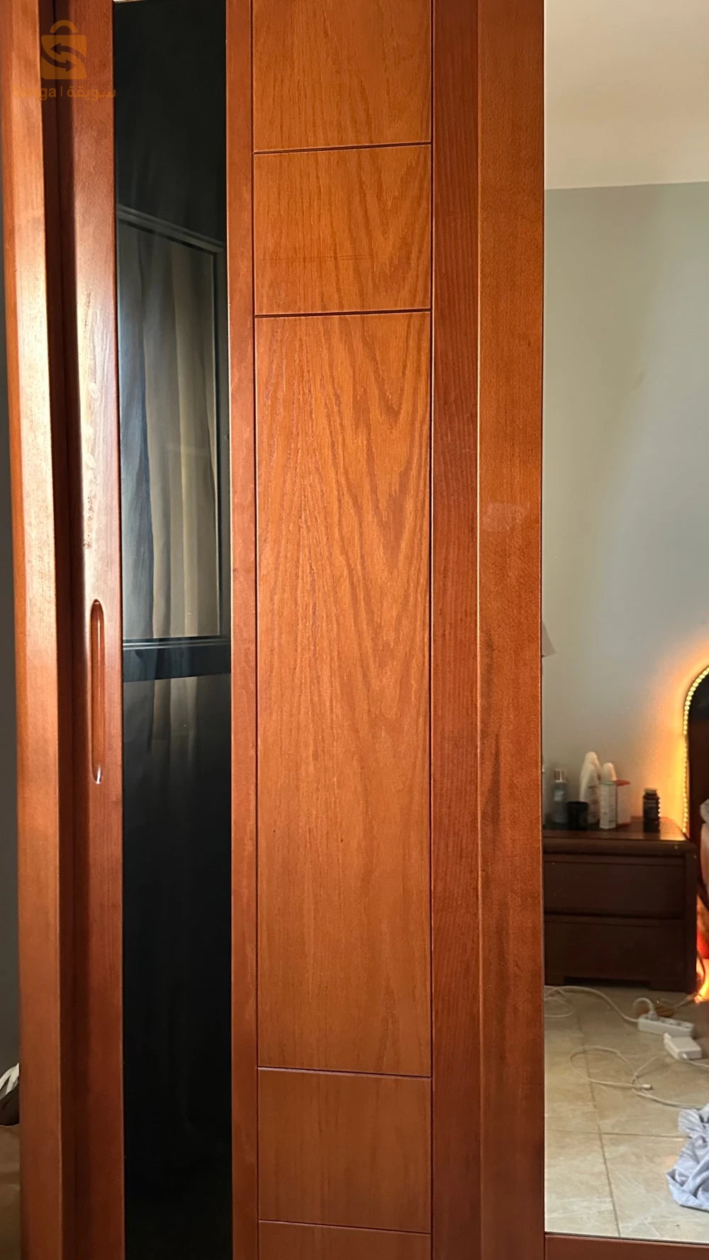 armoire 2 porte lissant bois hêtre