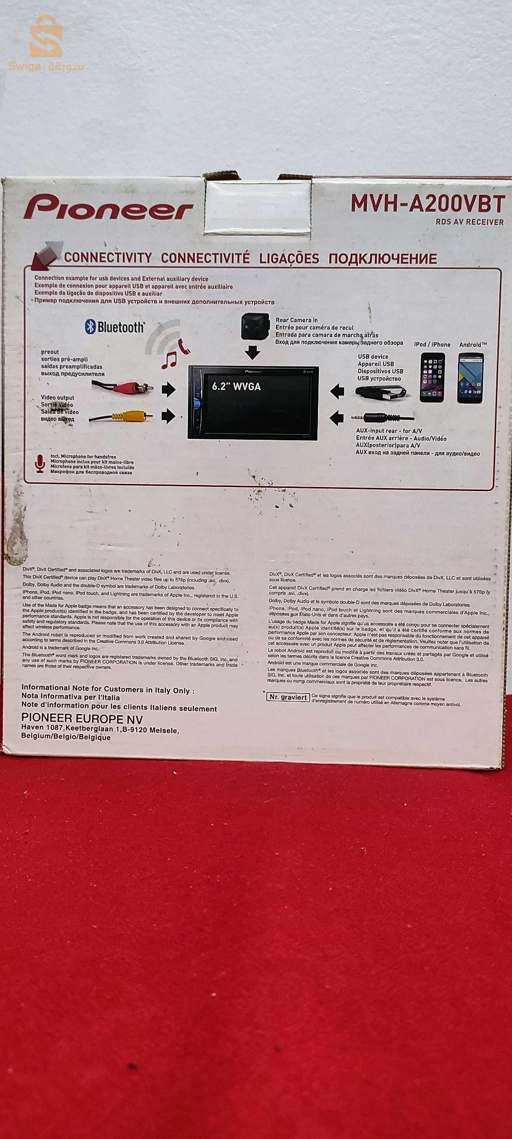 tablette DVD pioneer original special sono+camera de recul