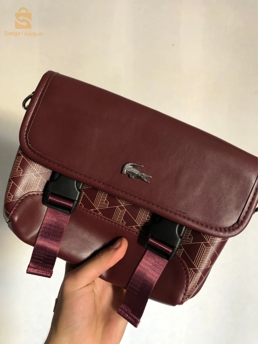 sacoche Lacoste monogramme