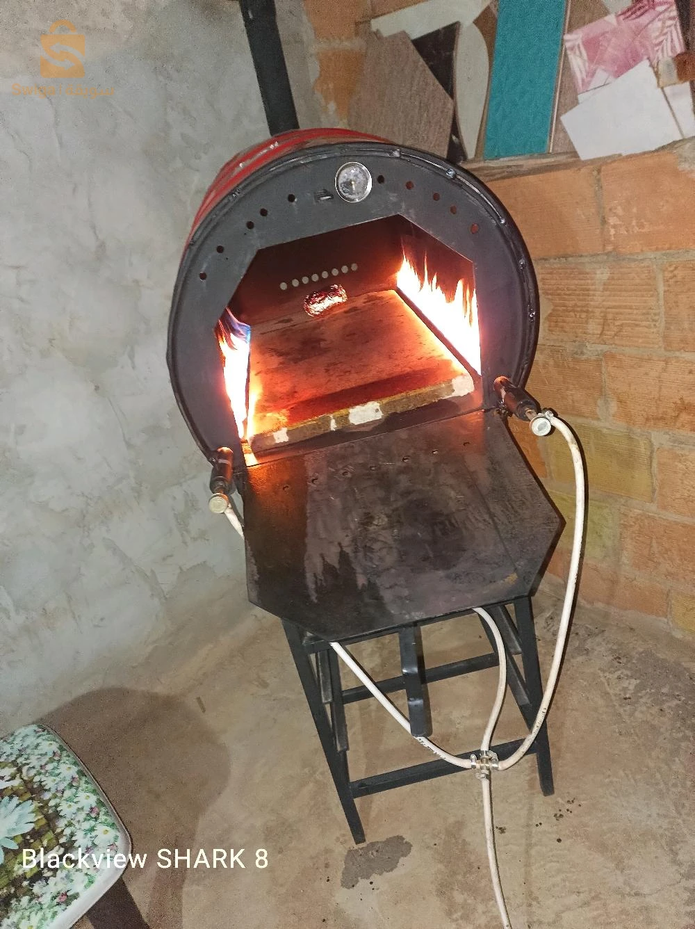 فور يمشي بالقرعة الغاز او غاز المدينة كوشة تطيب البيتزا مطلوع كرانتيكا pizza oven