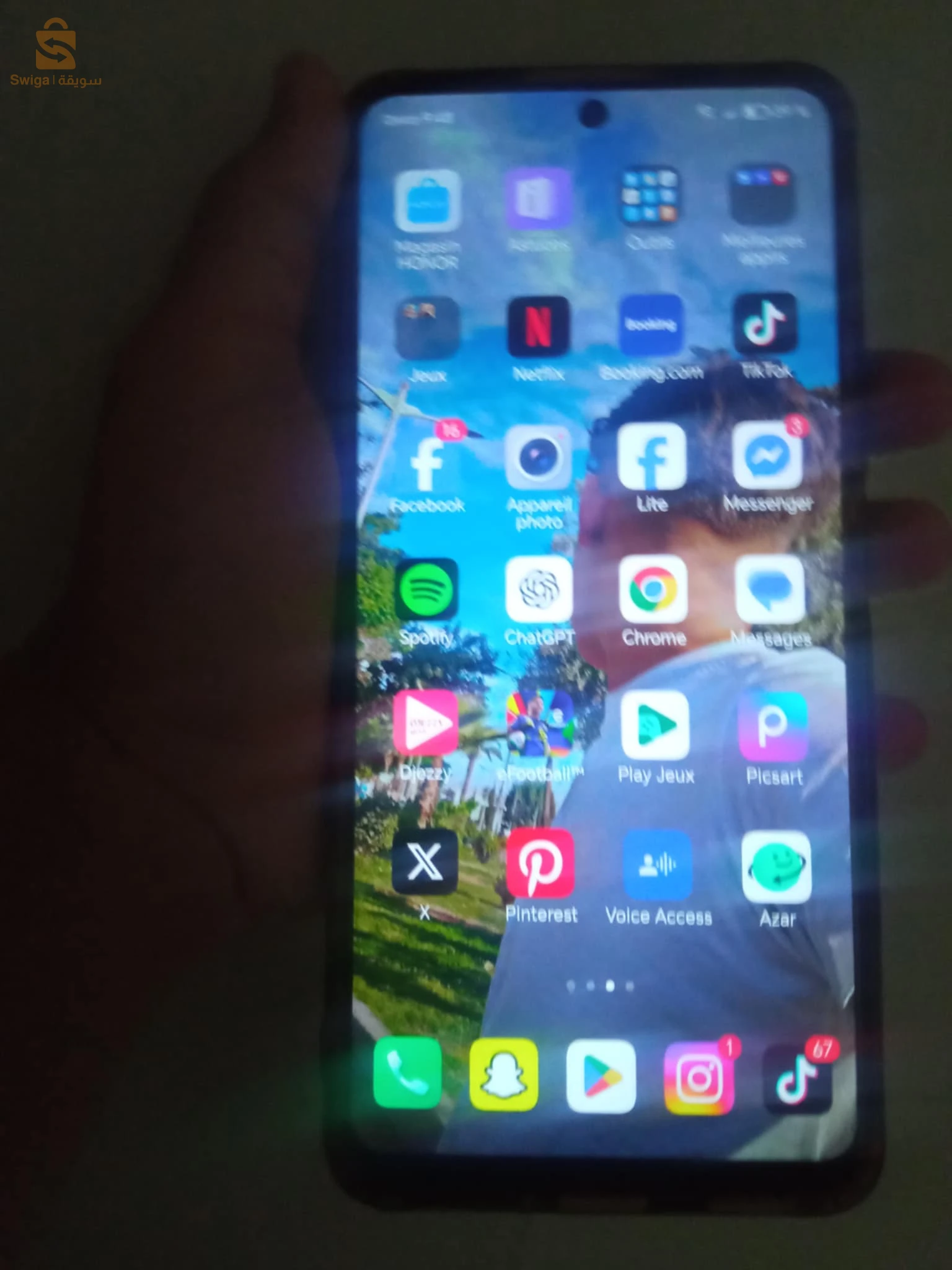 هاتف honor magic 4lite 5G هابط كابة