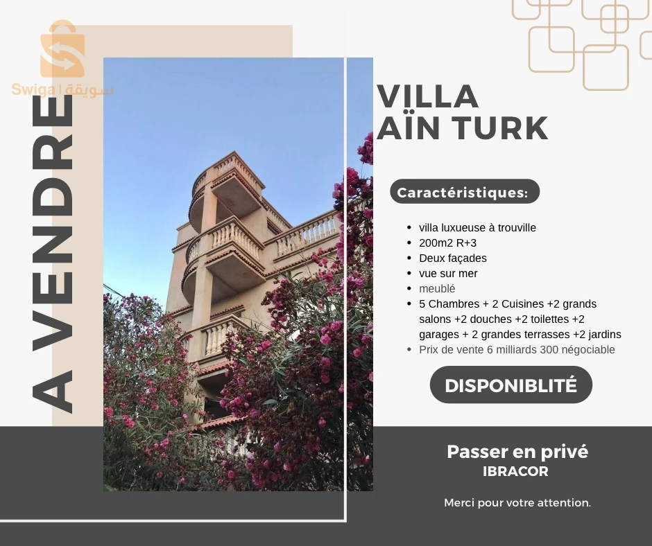 À vendre Villas les chambres 7 31 ORAN