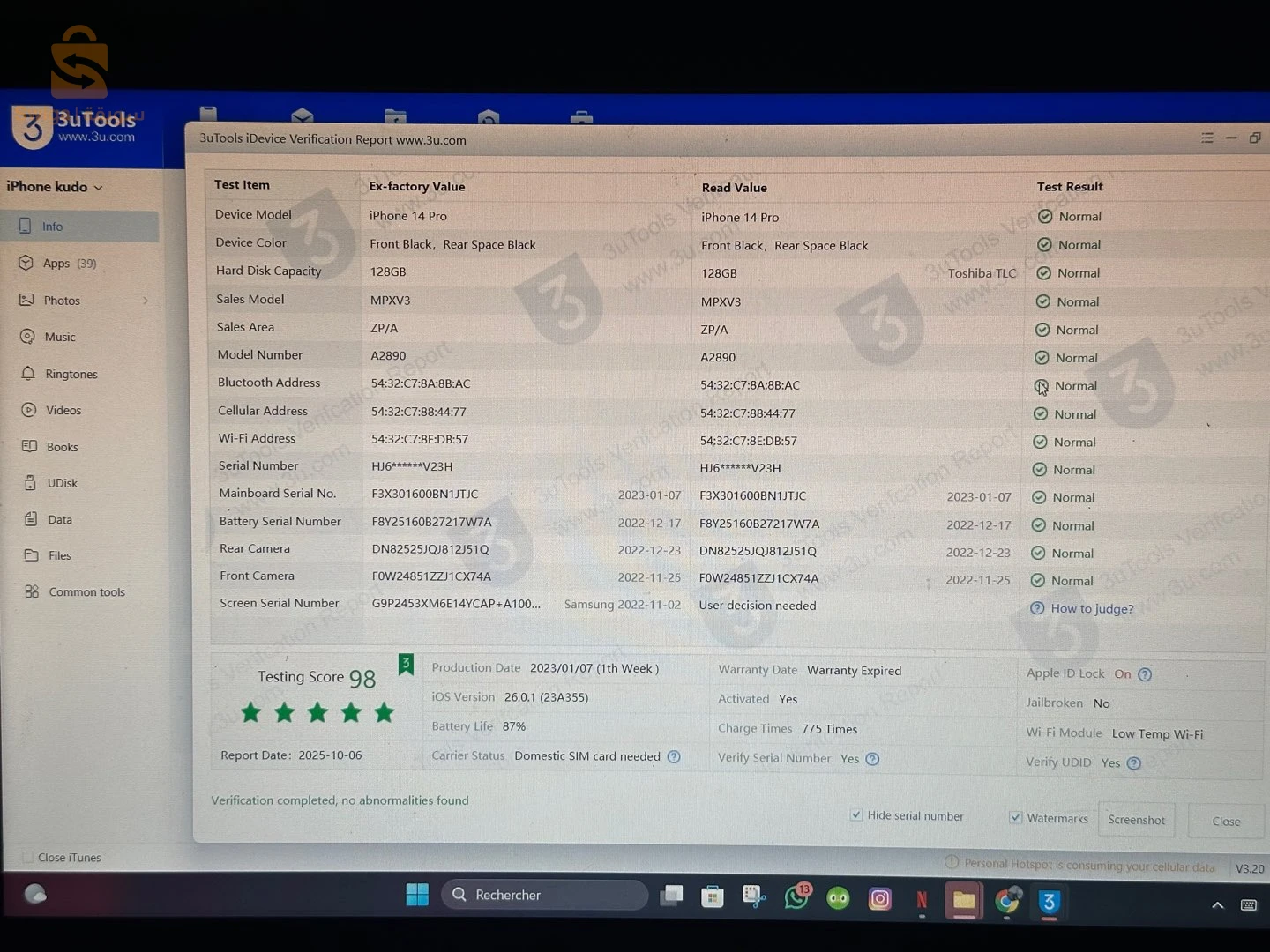 IPhone 14Pro à vendre