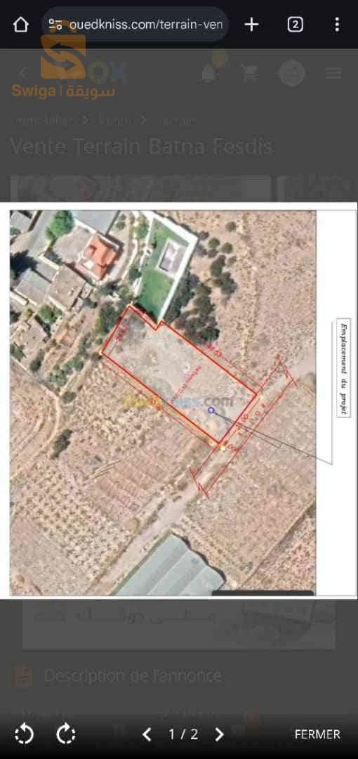 À vendre Terrains résidentiels les chambres  5 BATNA