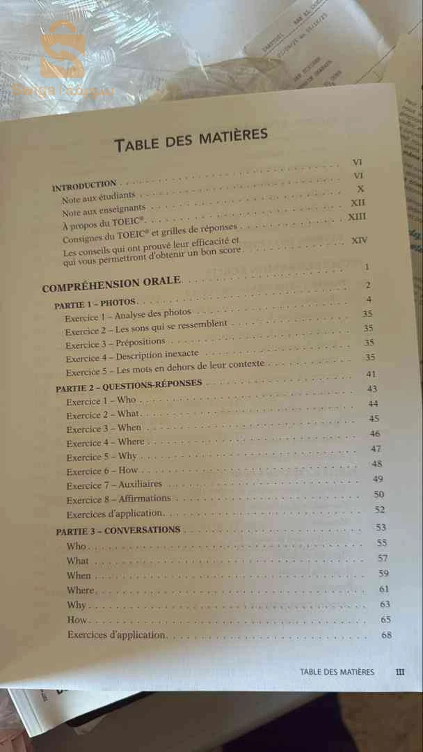 Livre Méthode complète pour le TOEIC
La méthode de référence avec 2 tests blancs corrigés + CD MP3