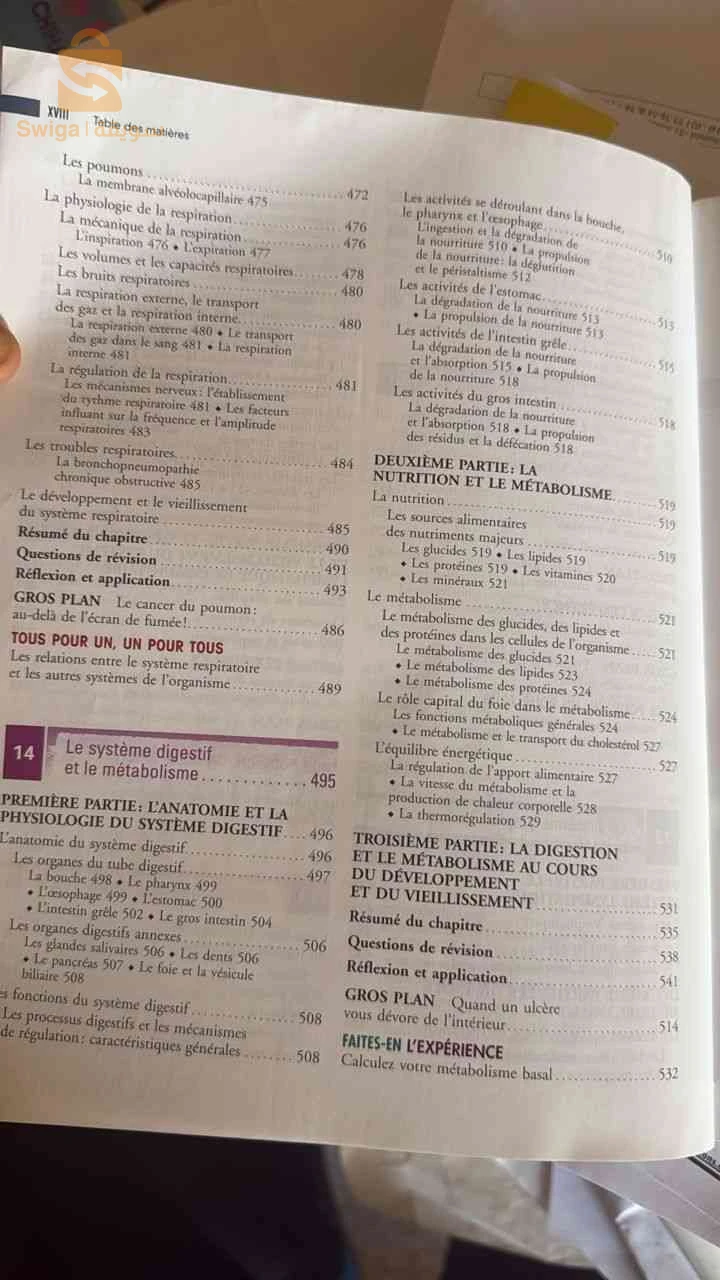 Livre biologie humaine 8 ed