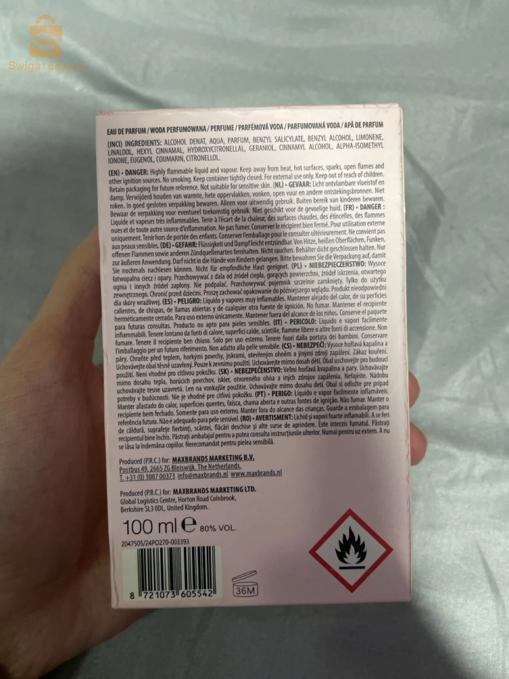 capace exclusive Cecily eau de parfum secret édition 100ml