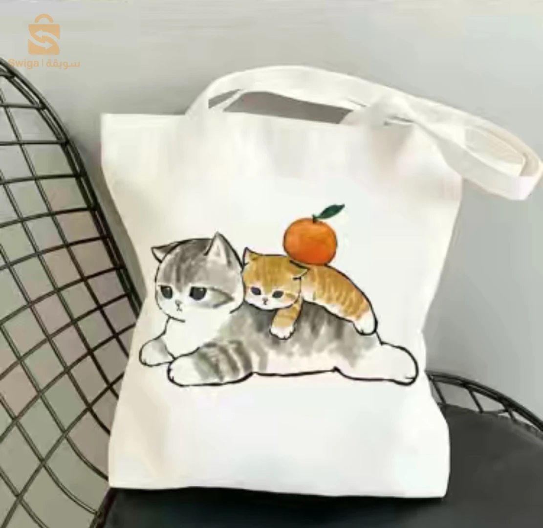 tote bag- cute cat
