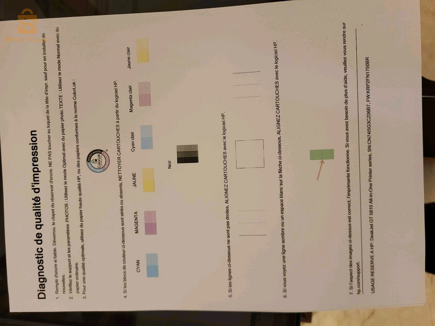 Imprimante Hp Deskjet Gt5810