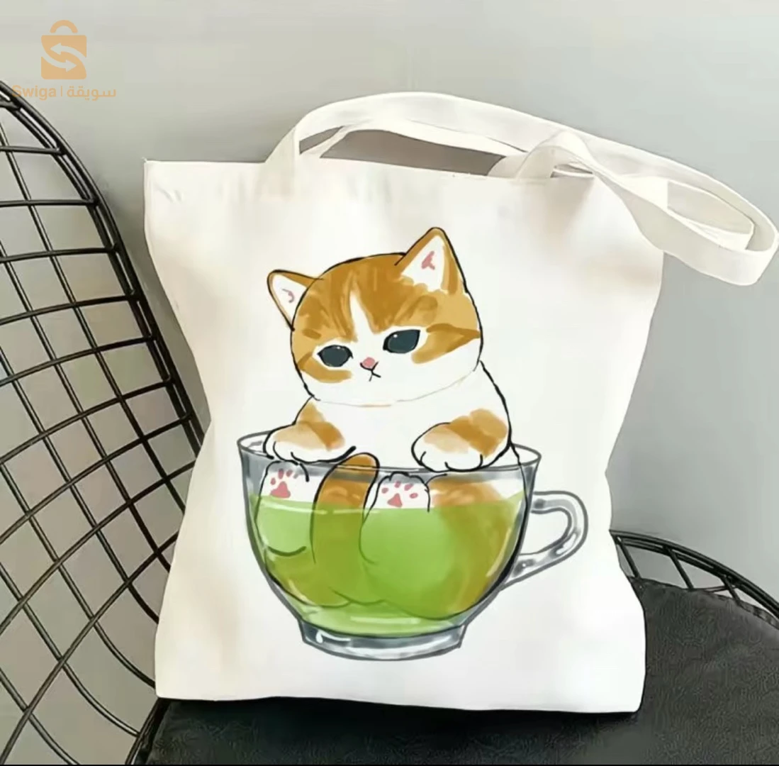 tote bag- cute cat