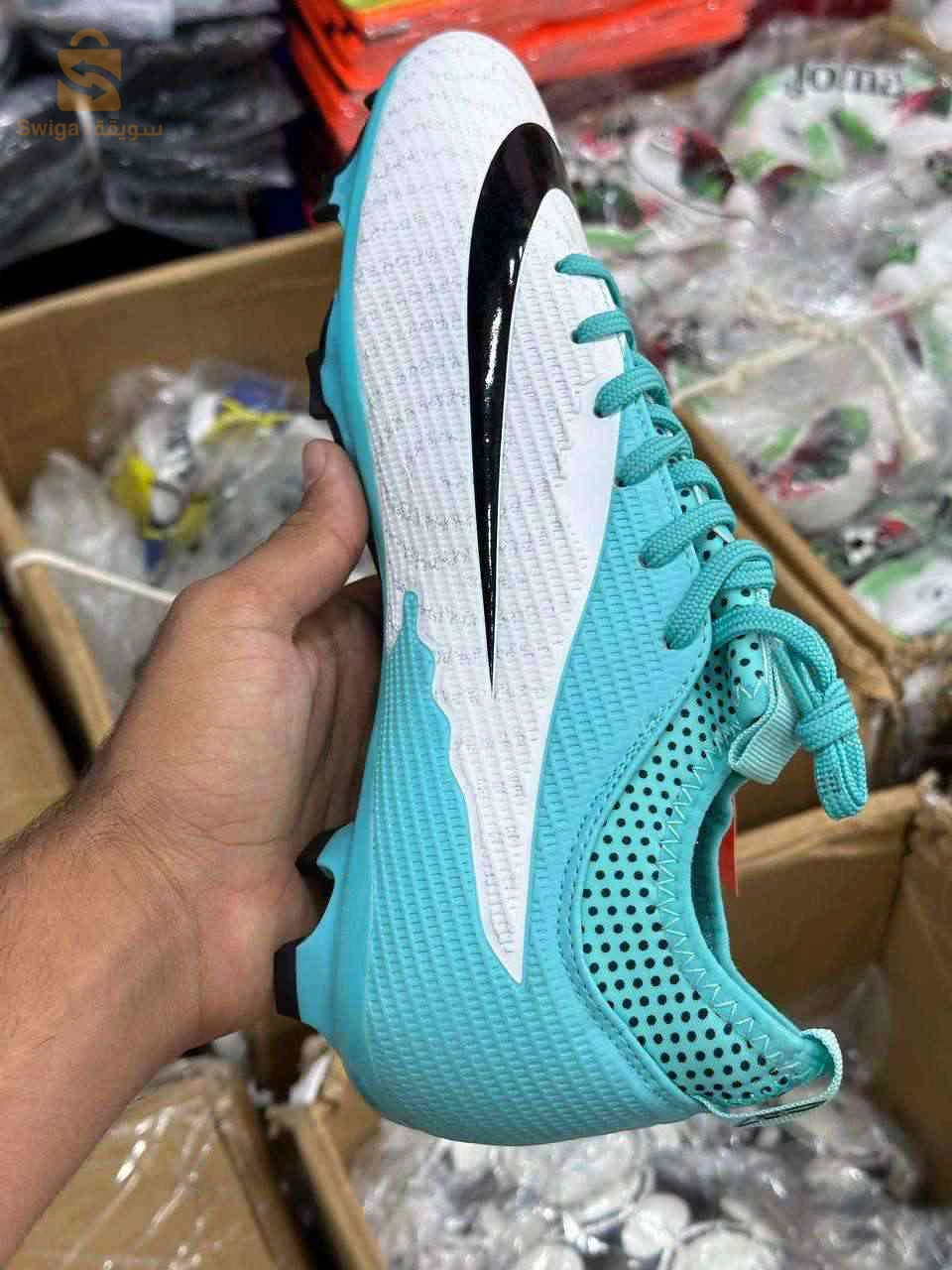 Soulier pro crampons  NIKE bleu