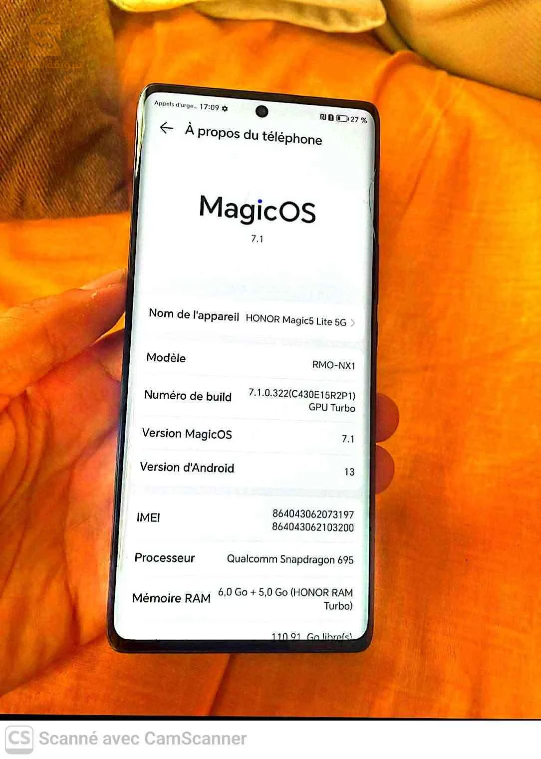 Honor magic 5 lite