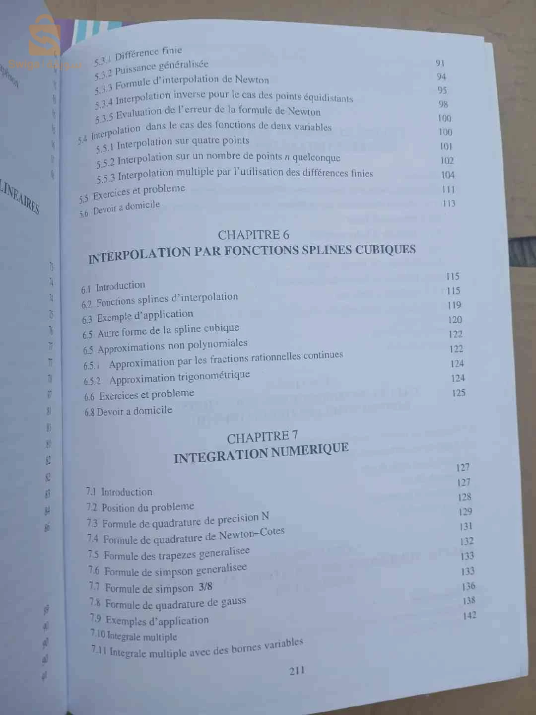 Livre Calcul numérique partie 01