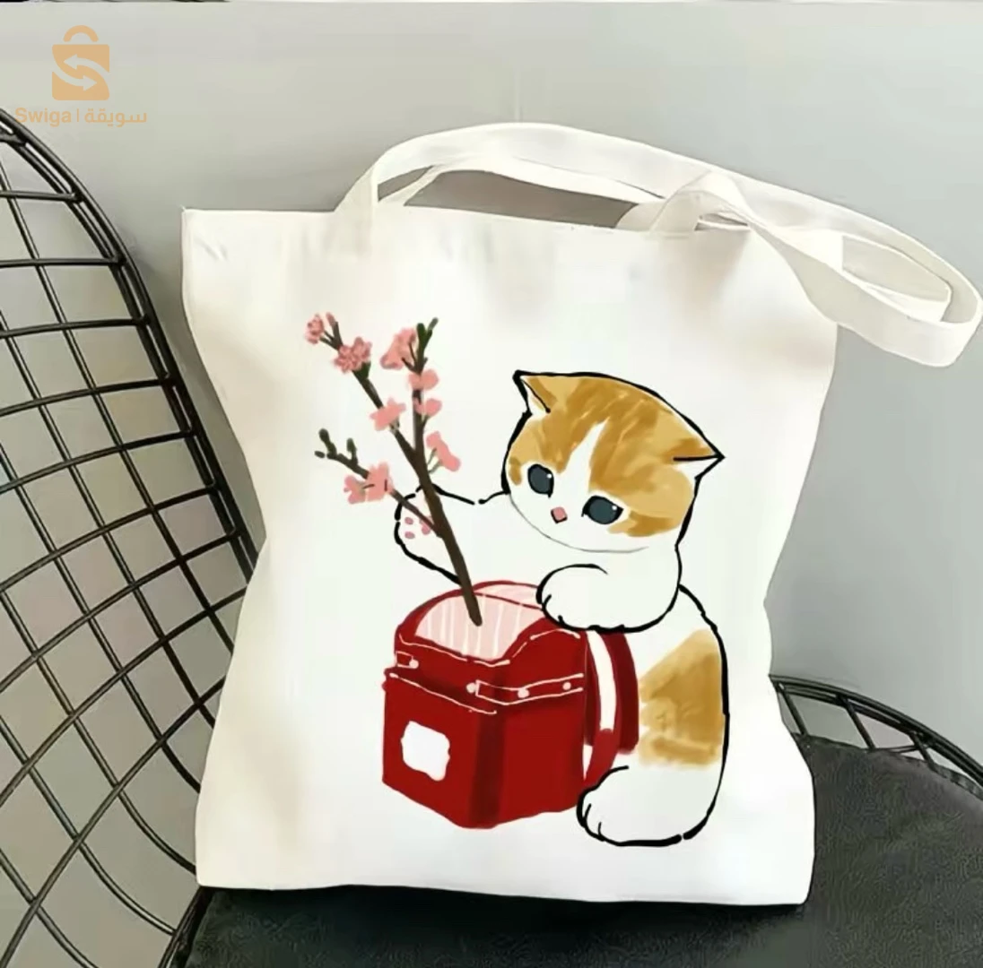 tote bag- cute cat