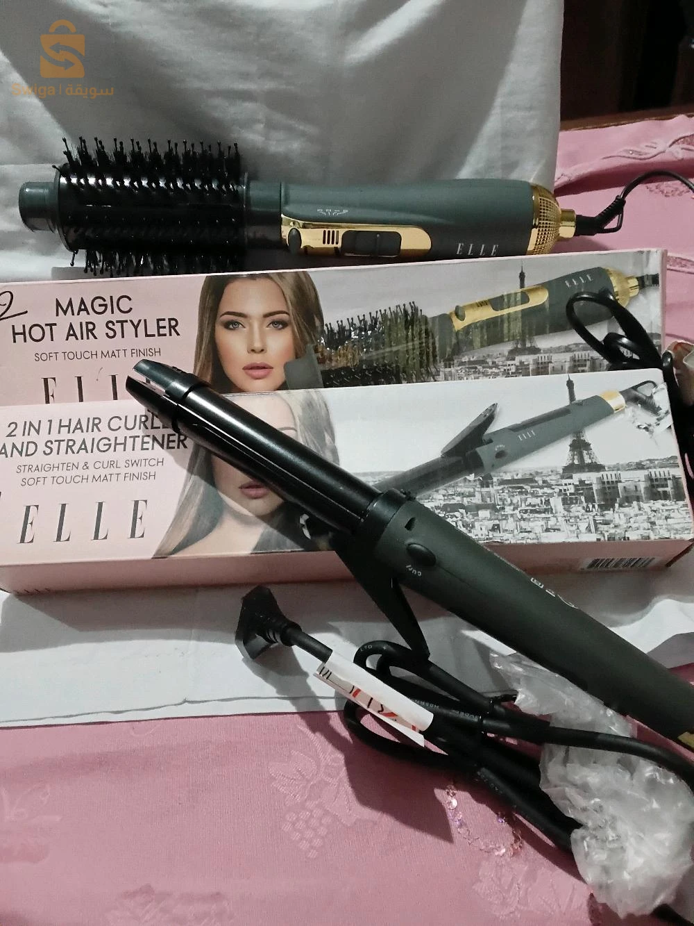 2بروس للشعر.         1ليسور
سعر الجهاز الواحد 3500دينار