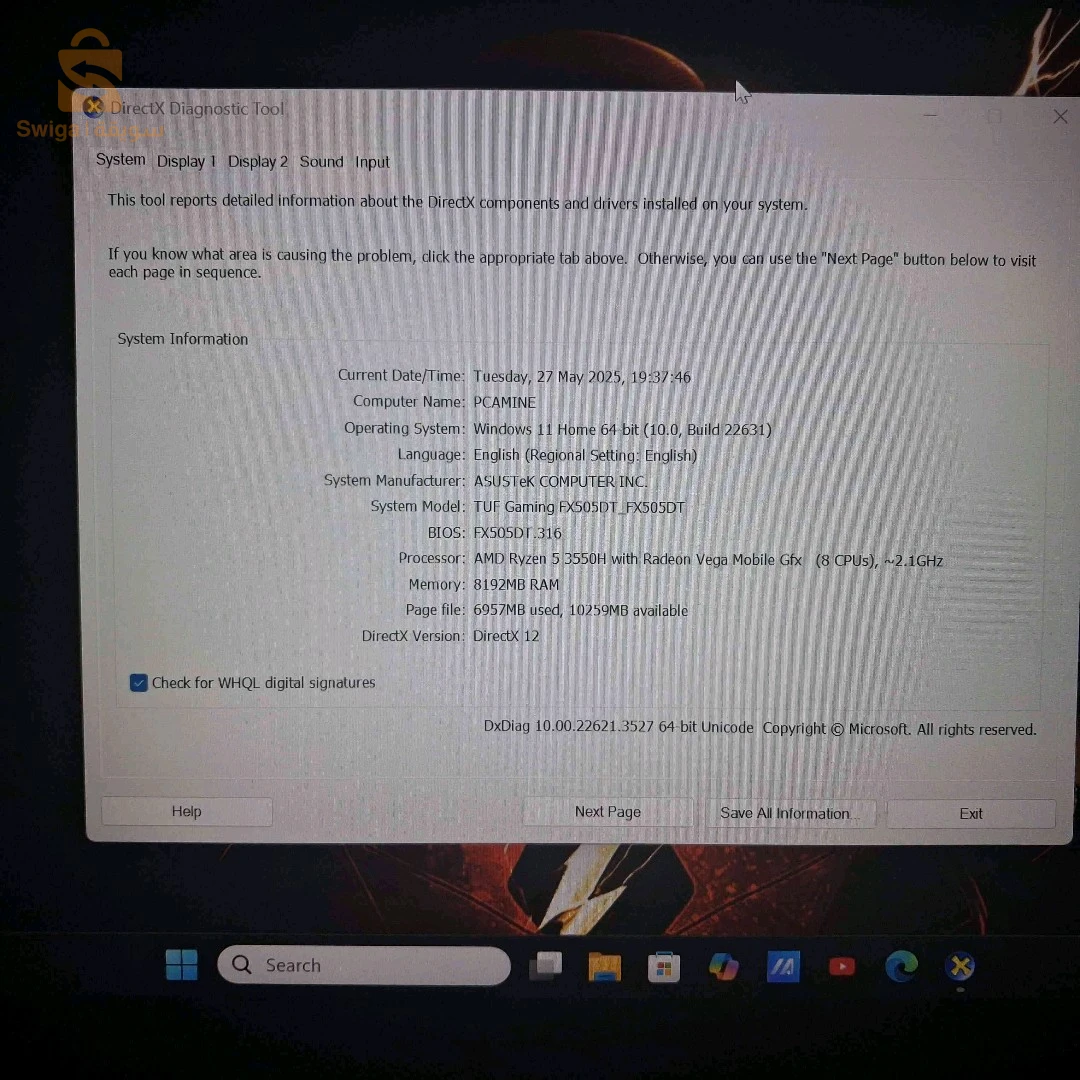 ASUS TUF F15
