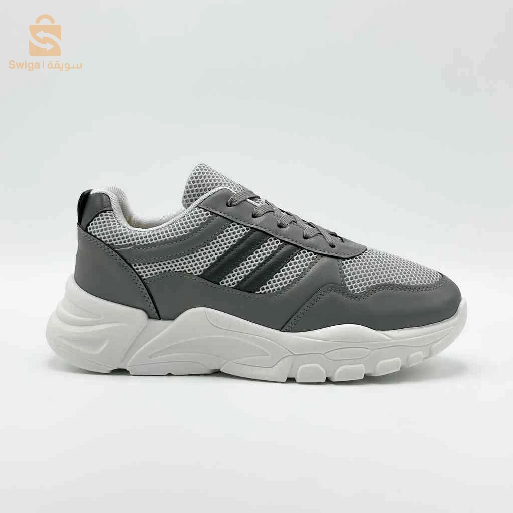 Chaussure streetwear casual confortable semelle absorbante au chocs - GRIS